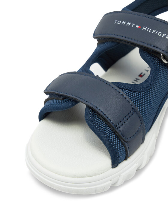 Tommy Hilfiger Tommy Hilfiger Sandały Velcro Sandal T1B2-33898-1591 S Granatowy