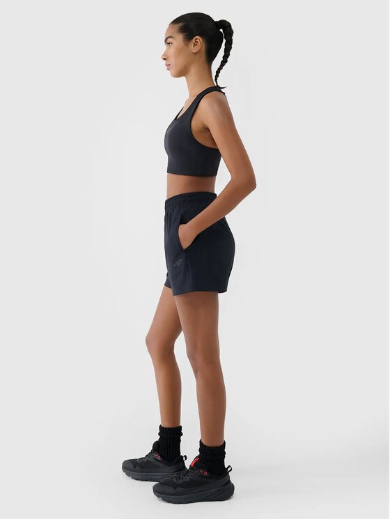 4F 4F Αθλητικό σορτς 4FWMM00TFSHF1309-20S Μαύρο Regular Fit