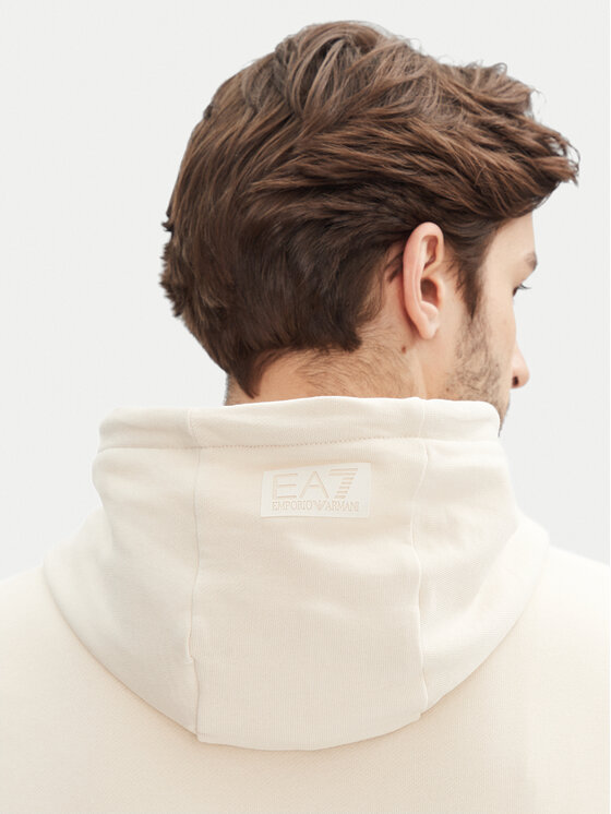 EA7 Emporio Armani EA7 Emporio Armani Džemperis ar kapuci 7M000152 AF10432 U1079 Écru Regular Fit