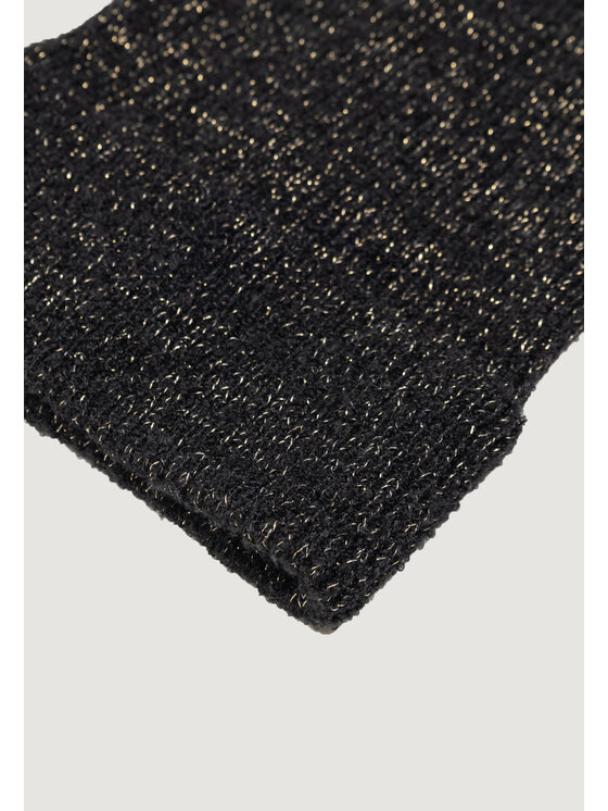 Pieces Pieces Berretto Pcpyron Lurex Hood Noos Bc Nero
