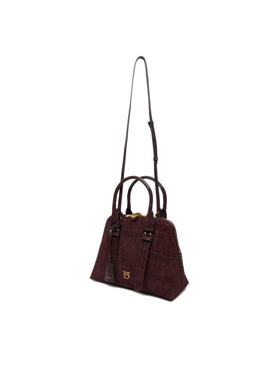 PINKO PINKO Borsetta Bowling Bag Medium AI 25-26 PLTT 105906 A2YW Bordeaux