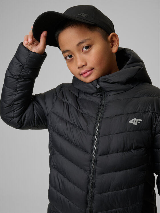 4F 4F Kurtka puchowa OUTERWEAR Czarny Regular Fit