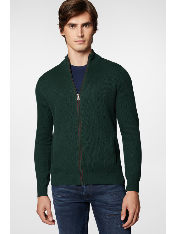 Próchnik Próchnik Kardigan PM11 SW073224000046 Zielony Regular Fit