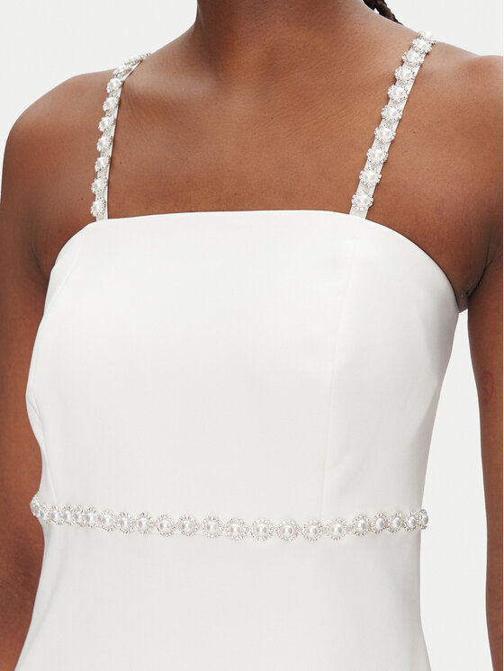 Rinascimento Rinascimento Coctailkleid CFC0124761003 Écru Regular Fit