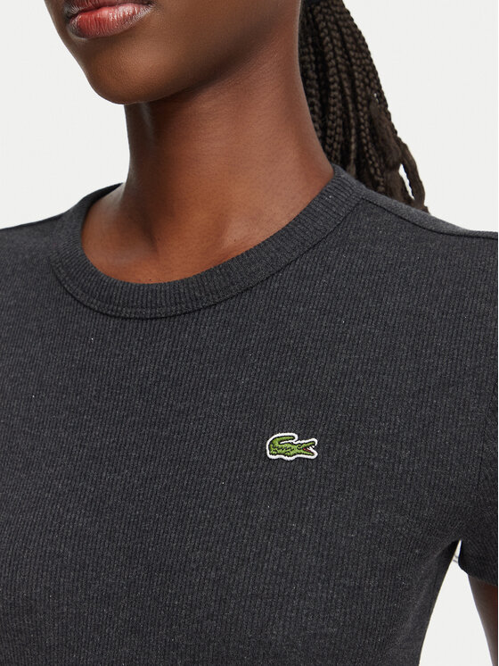 Lacoste Lacoste Тишърт TF5538 Сив Regular Fit