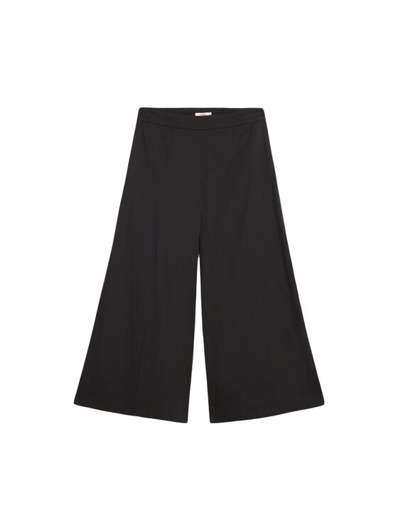 Oltre Oltre Spodnie materiałowe P259J002316N033 Czarny Cropp Fit