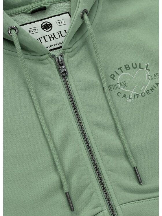 PITBULL PITBULL Bluza MANZANITA HEART Zielony Regular Fit