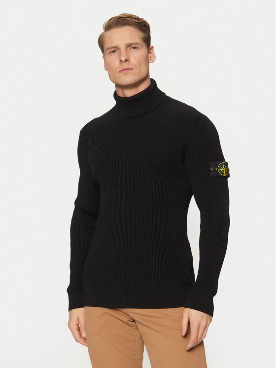 Stone Island Stone Island Rolák 8115552C2 Černá Regular Fit