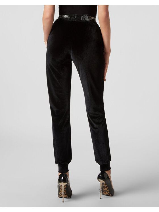 PHILIPP PLEIN PHILIPP PLEIN Jogger nohavice 3127 Čierna Regular Fit