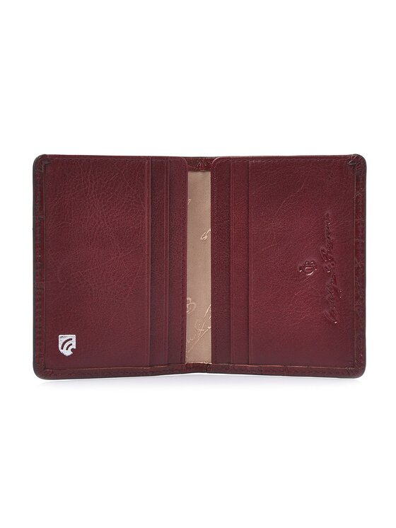 Castelijn & Beerens Castelijn & Beerens Etui na karty kredytowe 332790 Bordowy
