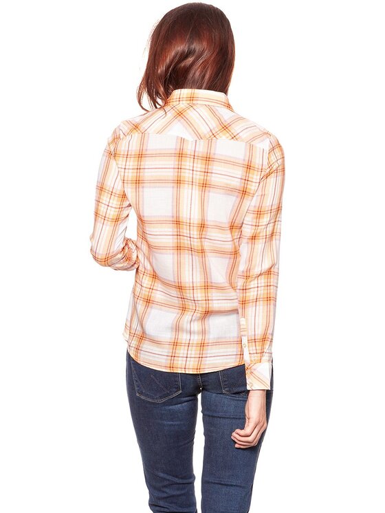 Wrangler Wrangler Camicia WESTERN Arancione Regular Fit