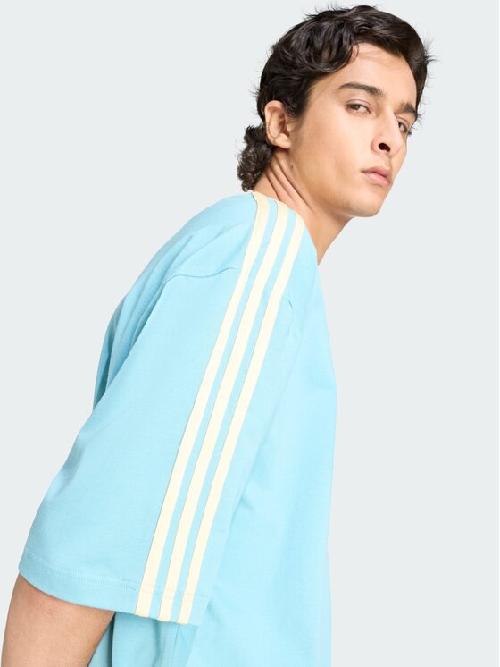 adidas adidas T-Shirt 159141 Błękitny Oversize