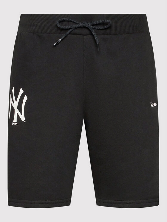New Era New Era Szorty sportowe New York Yankees Seasonal 12827225 Czarny Regular Fit