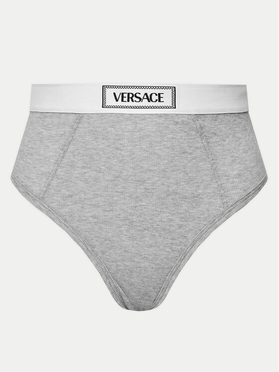 Versace Versace Klasické kalhotky s vysokým pasem 1013505 Šedá