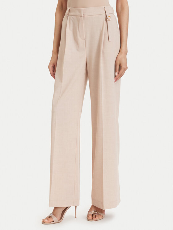 Maryley Pantaloni din material 26EB521/08BE Bej Regular Fit