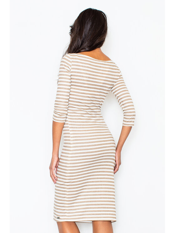 FIGL FIGL Φόρεμα M311 Μπεζ Regular Fit