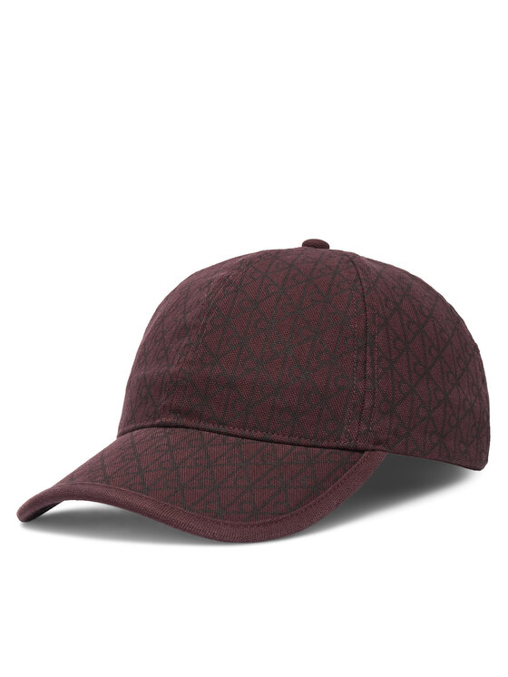 Calvin Klein Calvin Klein Cappellino Emblem Print W Leather Patch Cap LV04F5036G Bordeaux