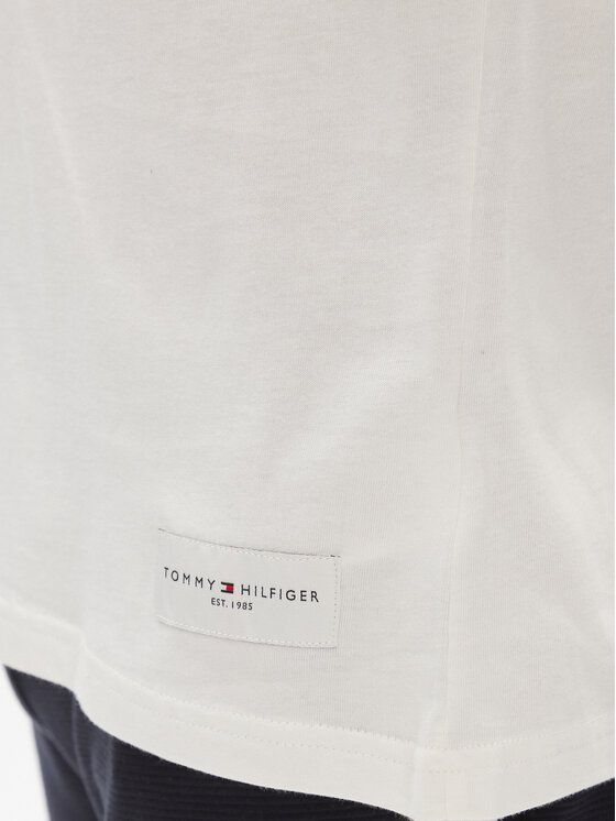 Tommy Hilfiger T-Shirt Logo UM0UM03005 Écru Fit Regular