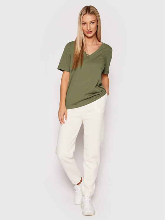 Pieces Pieces Majica Ria 17120455 Zelena Regular Fit