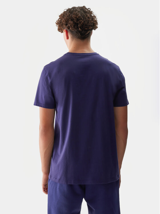 4F 4F T-Shirt 4FWSS24TTSHM1155 Granatowy Regular Fit