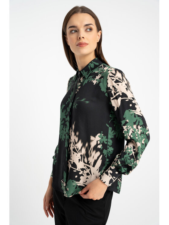 CLICK CLICK Košile 10-6929 Zelená Regular Fit