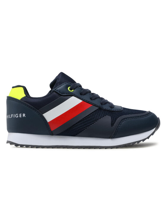 Tommy Hilfiger Tommy Hilfiger Sneakersy Low Cut Lace-Up Sneaker T3B4-31097-1176 M Granatowy