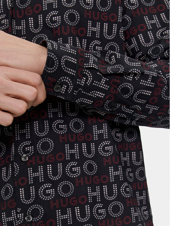 HUGO Hugo Camicia Emero 50508663 Nero Relaxed Fit