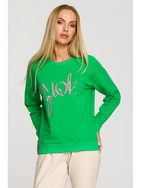 Made of Emotion Made of Emotion Felpa M693 Verde Authentic Fit