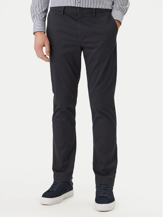 Tommy Hilfiger Pantaloni chino Denton MW0MW41923 Bleumarin Straight Fit