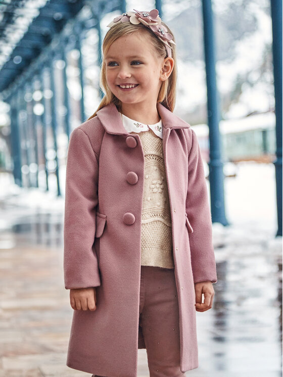 Mayoral Prechodný kabát 4484 Ružová Regular Fit