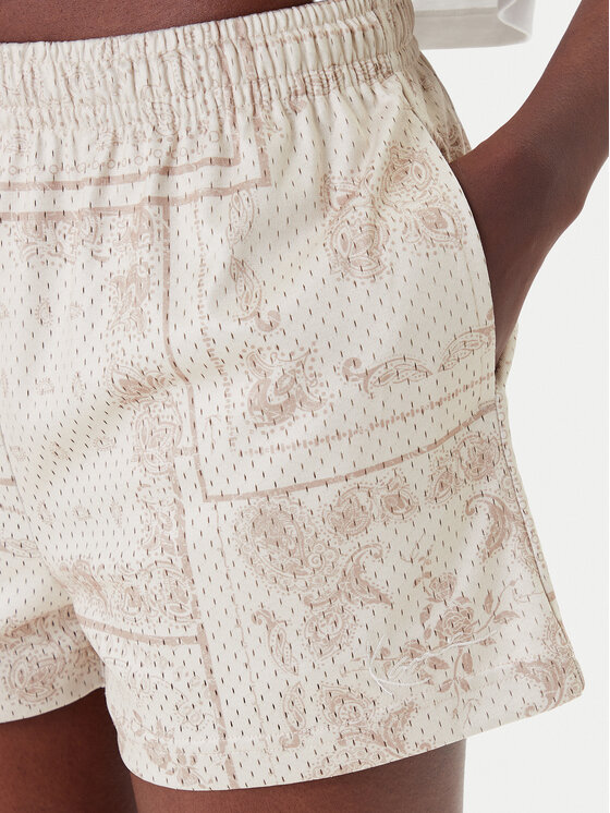 Karl Kani Karl Kani Спортни шорти Signature Mesh Mini PD00005437 Бежов Regular Fit