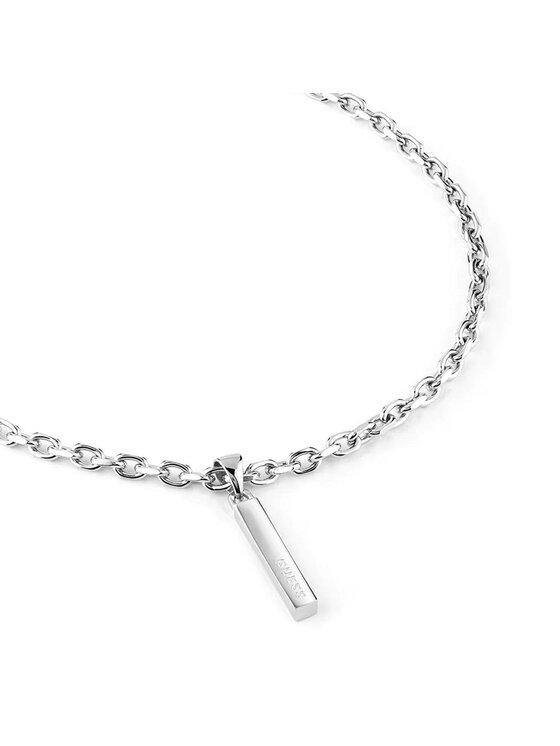 Guess Guess Naszyjnik JUXN03001JW-ST Srebrny