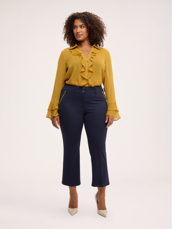 Fiorella Rubino Fiorella Rubino Koszula 5076T001555N018 Żółty Regular Fit