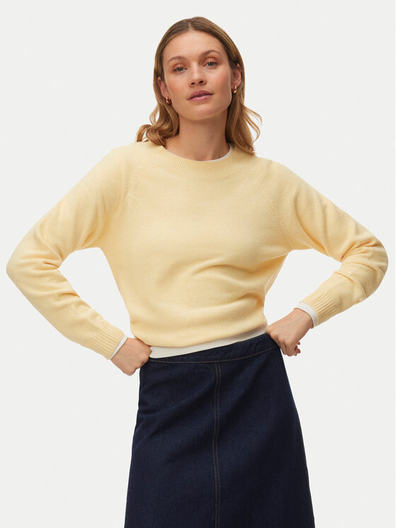 Vero Moda Vero Moda Svetr Doffy 10201022 Žlutá Regular Fit