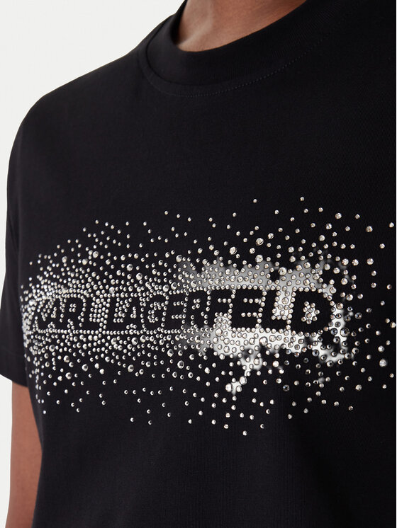 KARL LAGERFELD KARL LAGERFELD T-Shirt B1W17030 Czarny Regular Fit