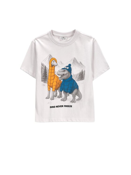 Coccodrillo Coccodrillo T-Shirt ZC6143202WBK-001 Biały Regular Fit