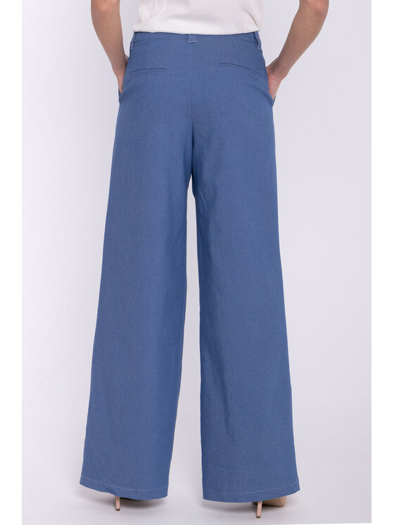 NIFE NIFE Kalhoty z materiálu SD141 Wide Leg
