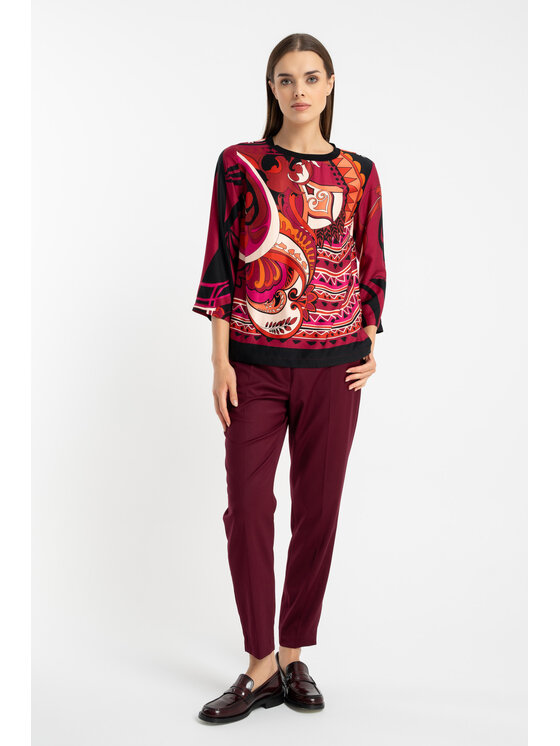 CLICK CLICK Μπλουζάκι 10-6923 Κόκκινο Regular Fit