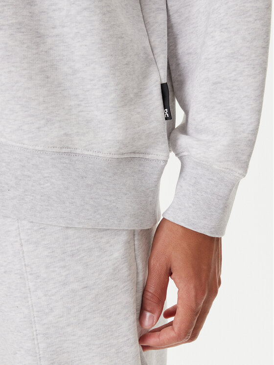On On Majica dugih rukava Club Hoodie 1ME1003 Siva Relaxed Fit