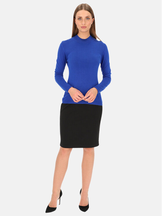 Potis & Verso Potis & Verso Sweter Mai Niebieski Slim Fit