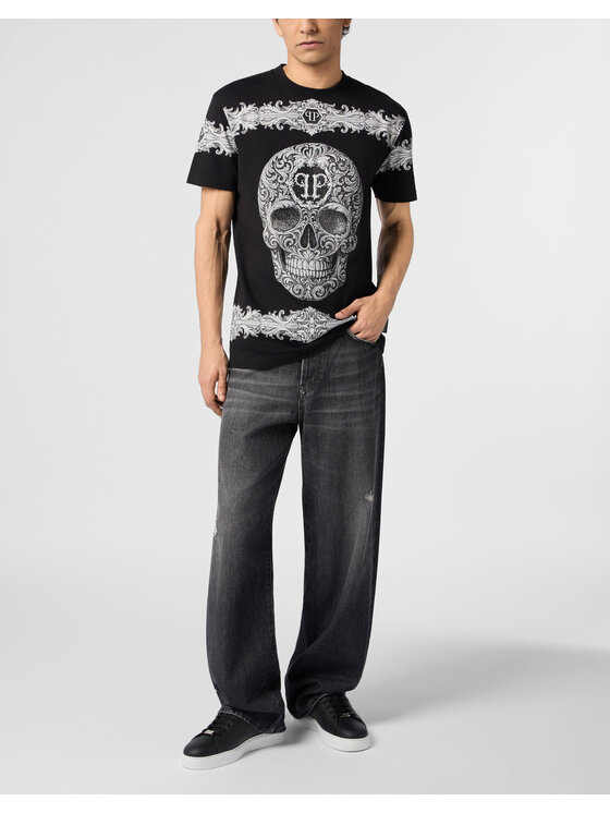 PHILIPP PLEIN PHILIPP PLEIN Tričko 31294 Čierna Regular Fit