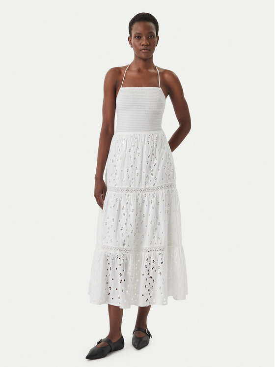 Iconique Iconique Sommerkleid Sirya IC26-007 Weiß Regular Fit