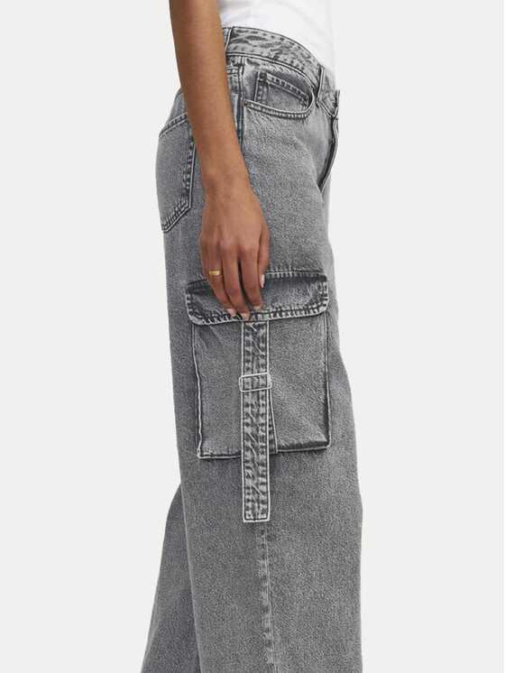 JJXX JJXX Jeansy Tokyo 12267831 Šedá Wide Leg