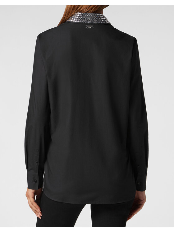PHILIPP PLEIN PHILIPP PLEIN Koszula 9271 Czarny Fitted Fit