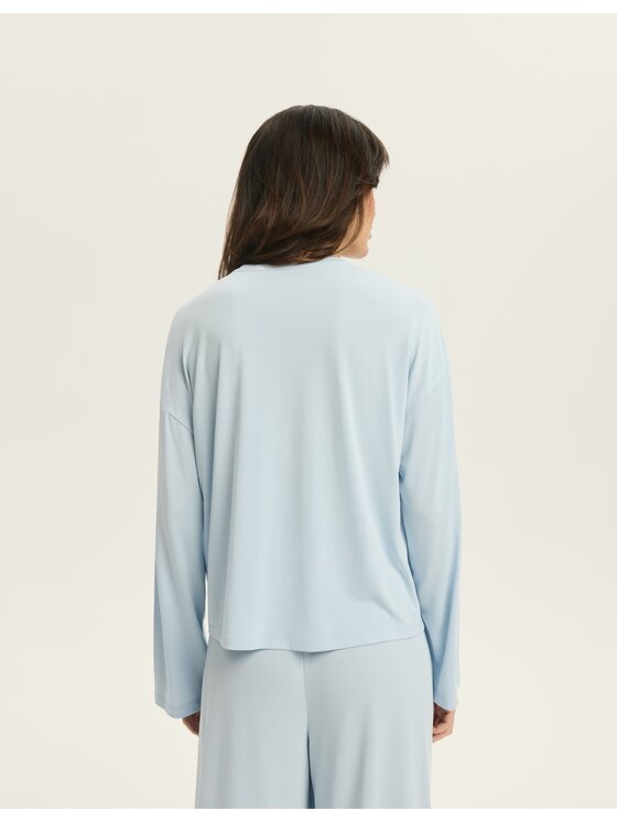Esotiq Esotiq Longsleeve 43517 Niebieski Loose Fit