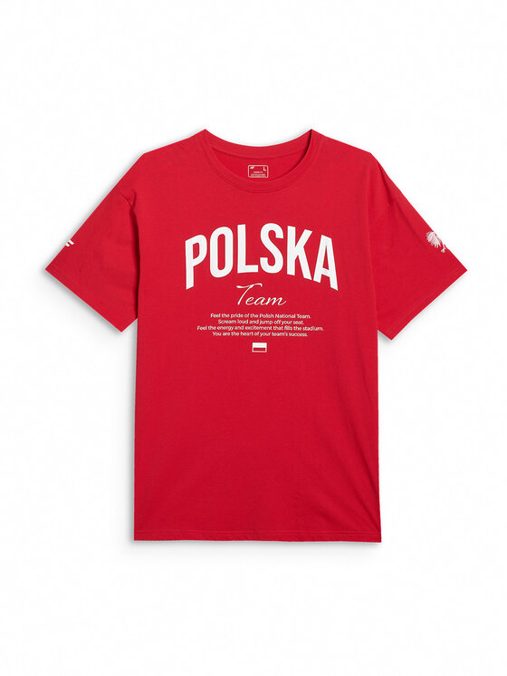 4F 4F T-Shirt NOS Czerwony Regular Fit
