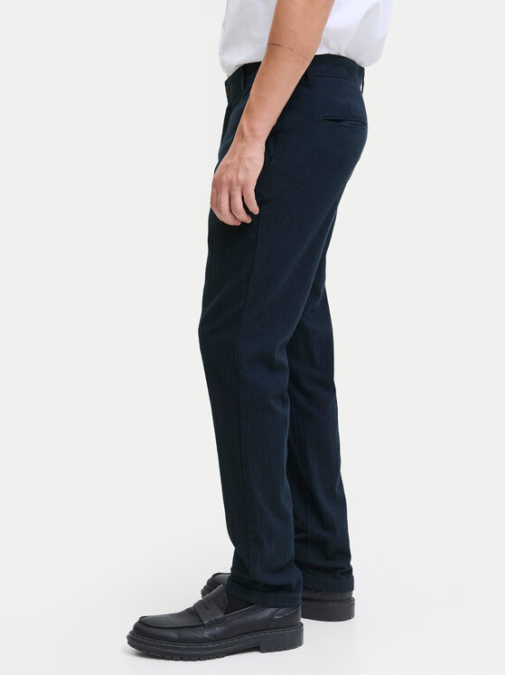Jack & Jones Jack & Jones Chino nohavice Marco Bowie 12279659 Modrá Slim Fit