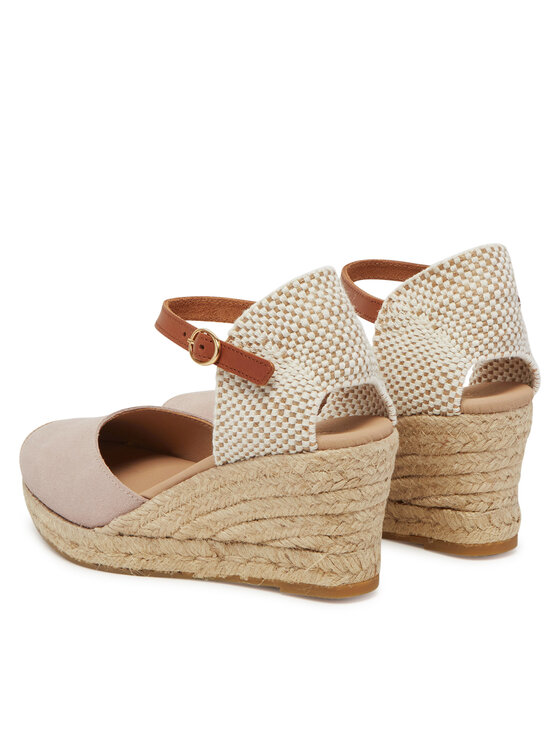 Genuins Genuins Espadrillid Carina Velour G106385 Roosa