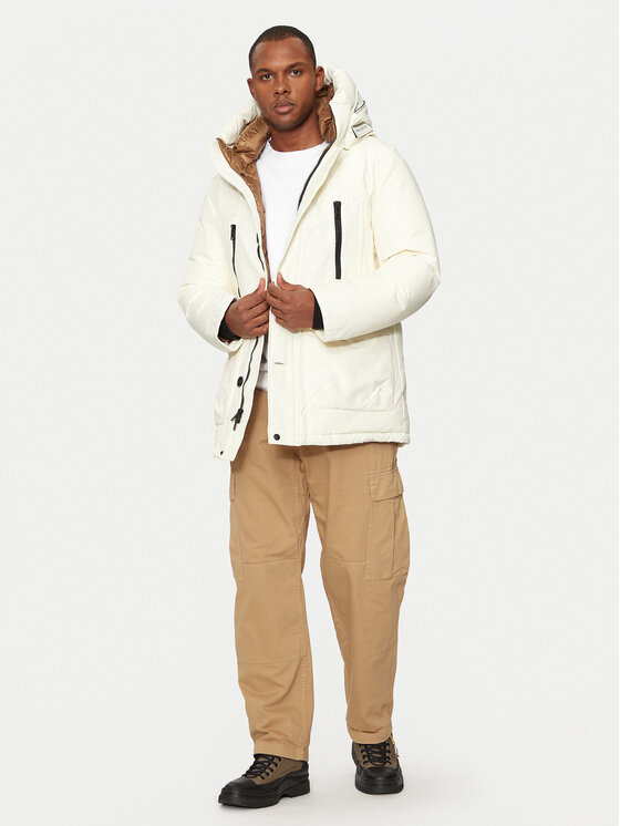 Woolrich Woolrich Hanorac Arctic CFWOOU0866MRUT0001 Écru Regular Fit