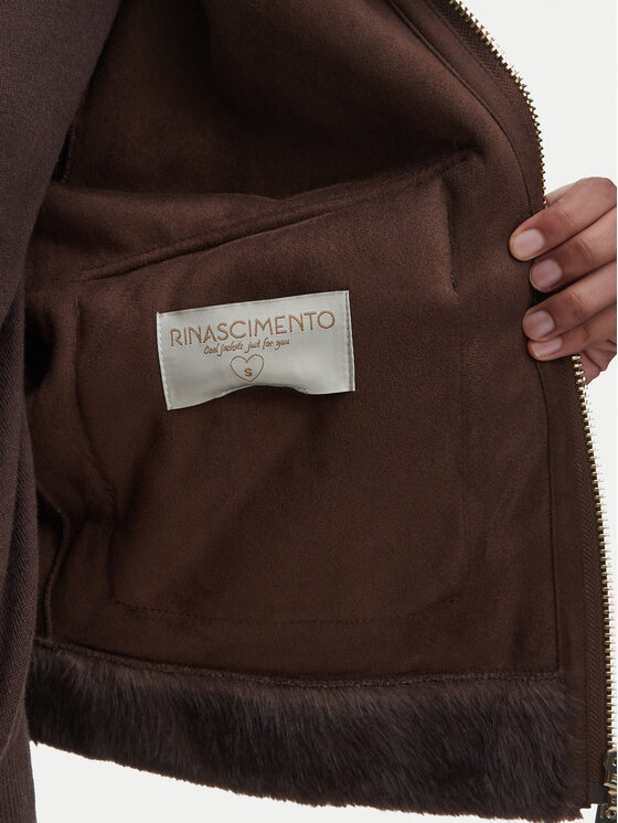 Rinascimento Rinascimento Шуба CFC0127150003 Темно-коричневий Regular Fit